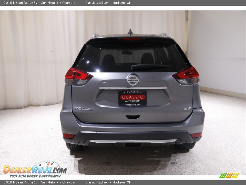 2018 Nissan Rogue SV Gun Metallic / Charcoal Photo #19