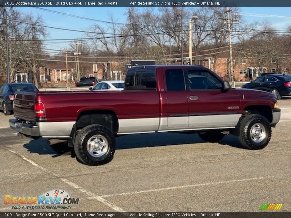 2001 Dodge Ram 2500 SLT Quad Cab 4x4 Flame Red / Agate Photo #9