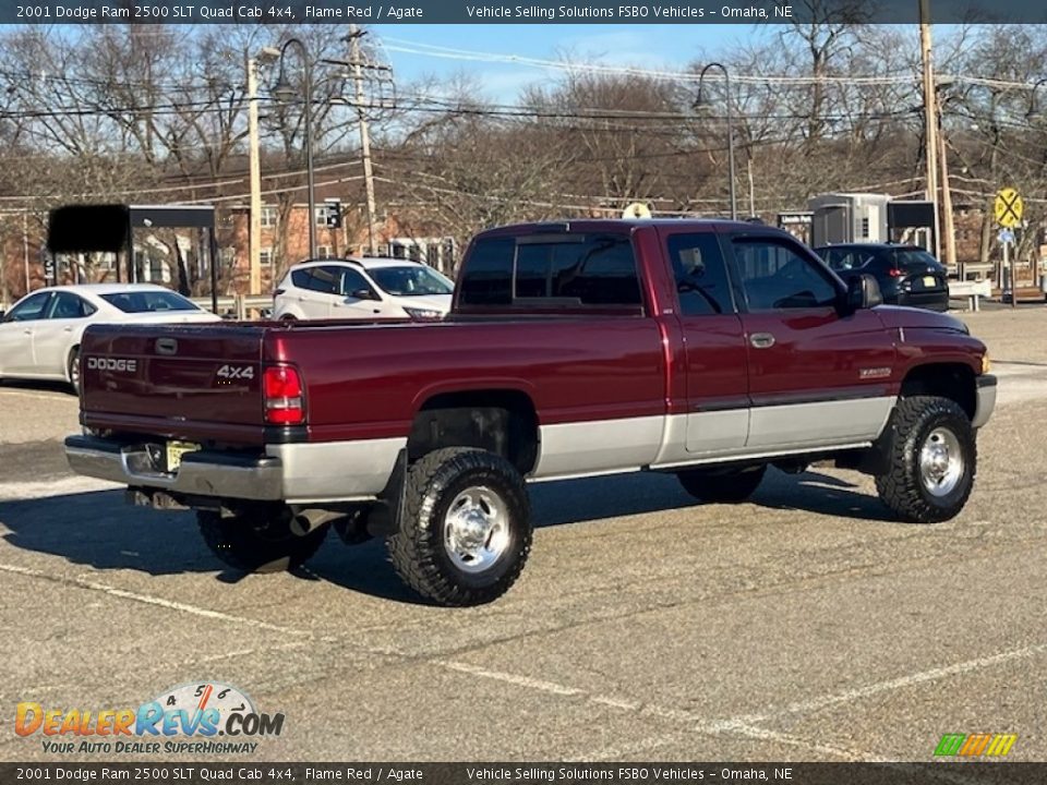 2001 Dodge Ram 2500 SLT Quad Cab 4x4 Flame Red / Agate Photo #10