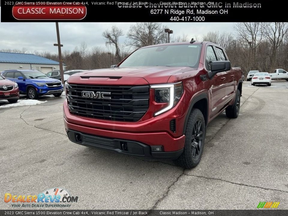 2023 GMC Sierra 1500 Elevation Crew Cab 4x4 Volcanic Red Tintcoat / Jet Black Photo #1