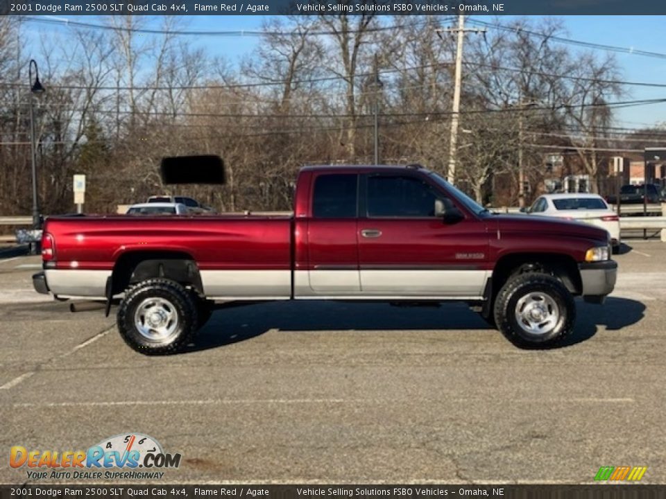 2001 Dodge Ram 2500 SLT Quad Cab 4x4 Flame Red / Agate Photo #13