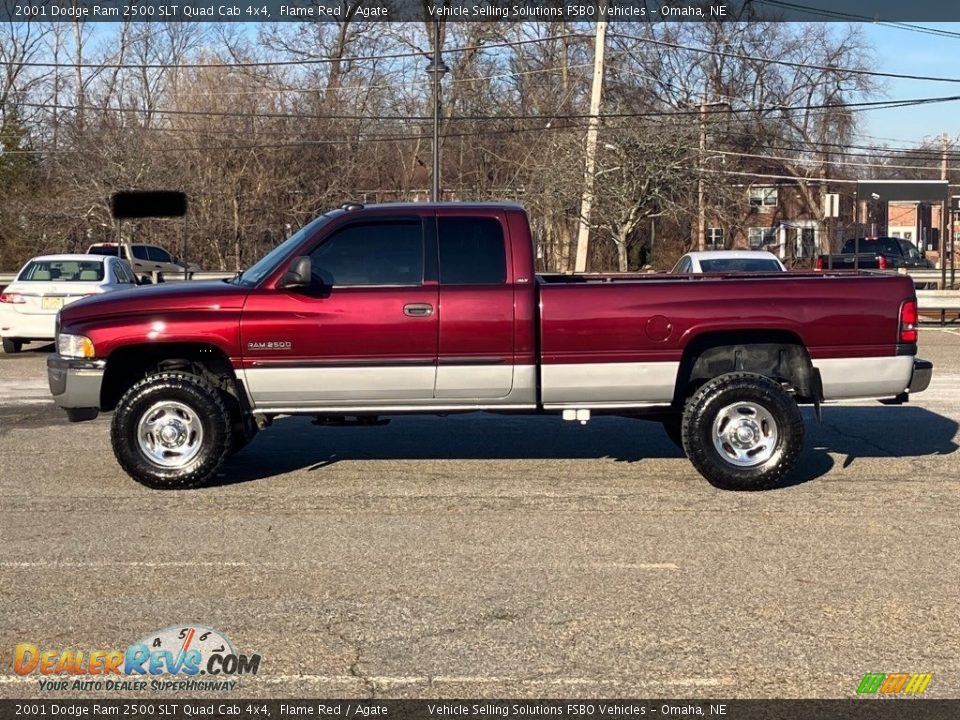 2001 Dodge Ram 2500 SLT Quad Cab 4x4 Flame Red / Agate Photo #18