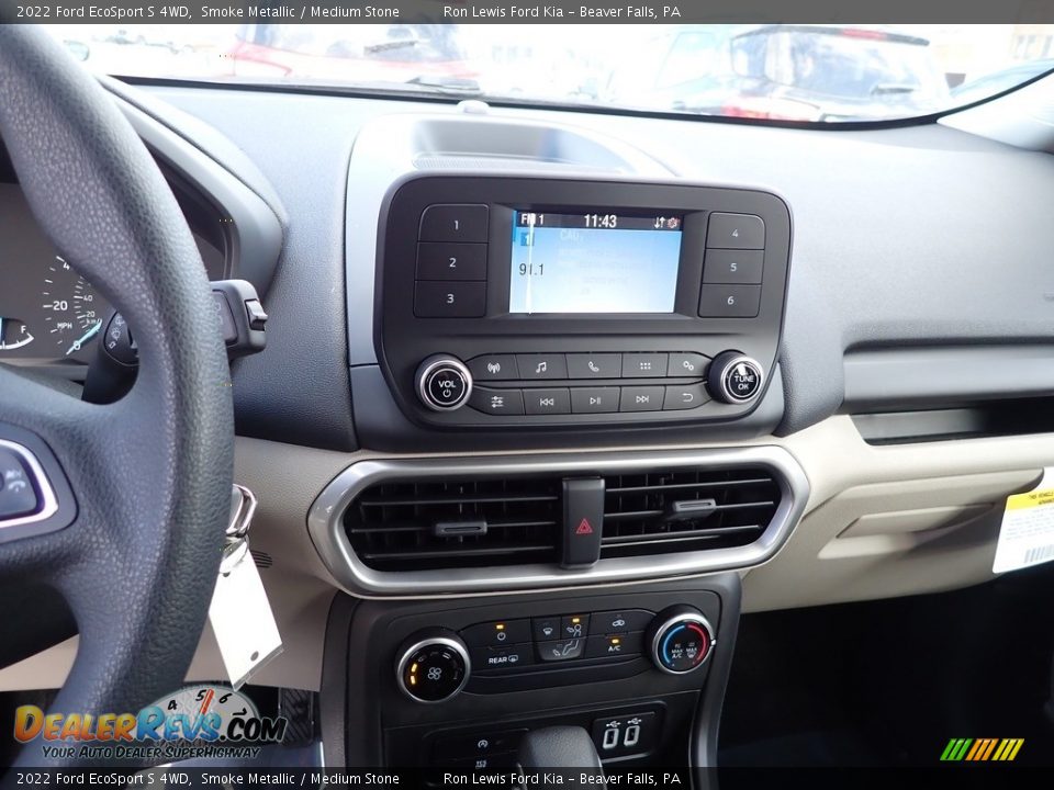 2022 Ford EcoSport S 4WD Smoke Metallic / Medium Stone Photo #17