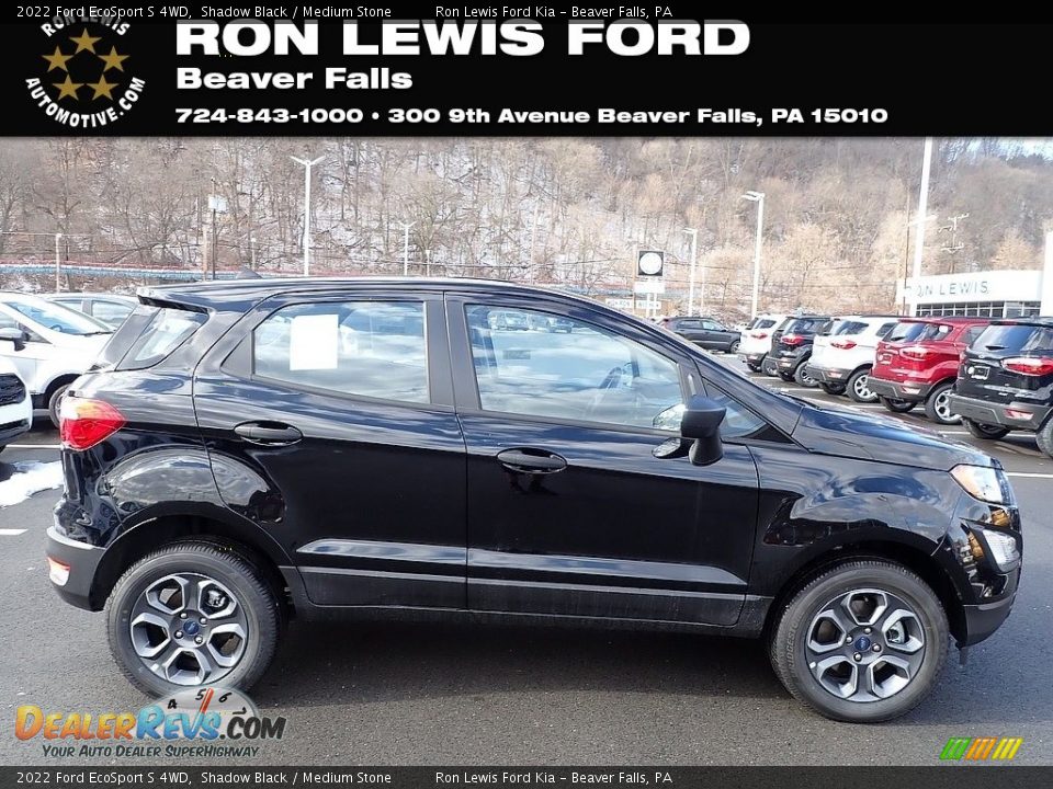 2022 Ford EcoSport S 4WD Shadow Black / Medium Stone Photo #1