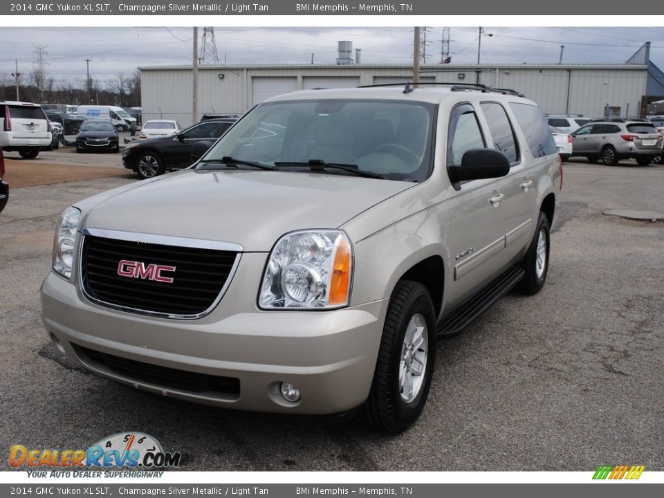 2014 GMC Yukon XL SLT Champagne Silver Metallic / Light Tan Photo #1