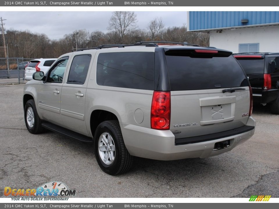 2014 GMC Yukon XL SLT Champagne Silver Metallic / Light Tan Photo #3