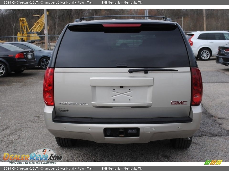 2014 GMC Yukon XL SLT Champagne Silver Metallic / Light Tan Photo #4