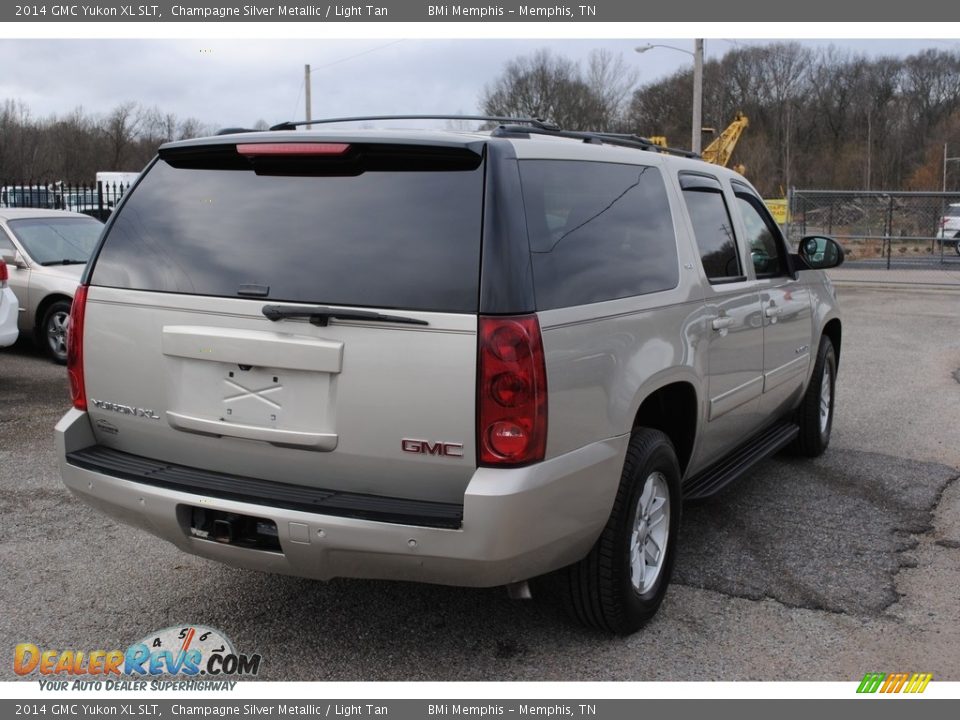 2014 GMC Yukon XL SLT Champagne Silver Metallic / Light Tan Photo #5