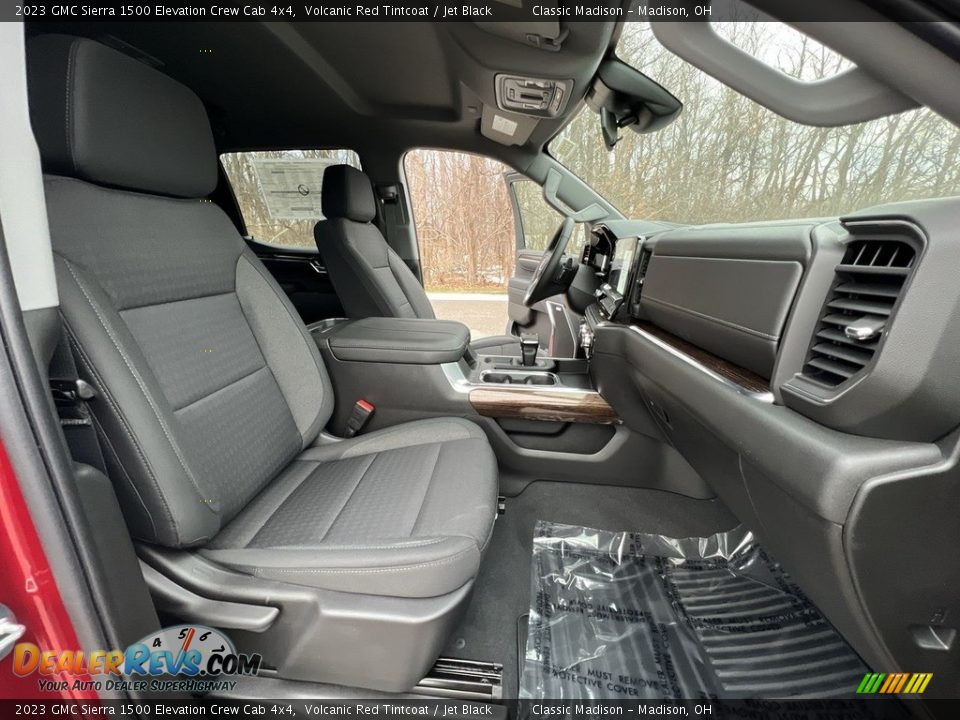 Jet Black Interior - 2023 GMC Sierra 1500 Elevation Crew Cab 4x4 Photo #18