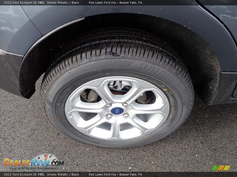 2022 Ford EcoSport SE 4WD Smoke Metallic / Black Photo #9