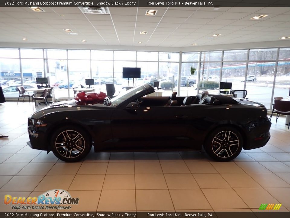 2022 Ford Mustang Ecoboost Premium Convertible Shadow Black / Ebony Photo #8