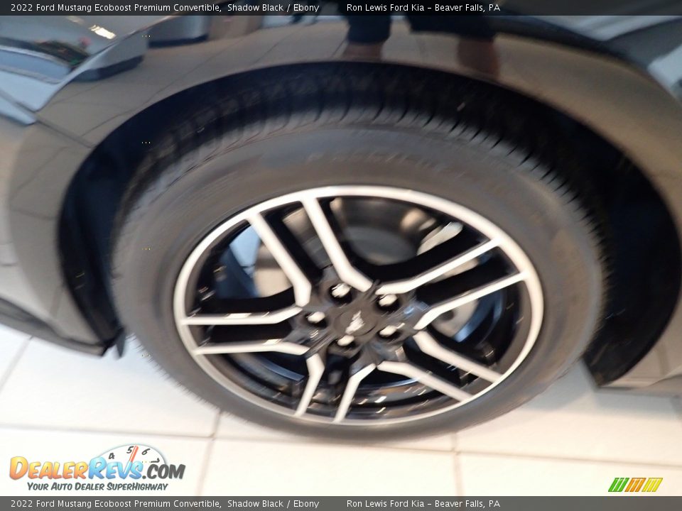 2022 Ford Mustang Ecoboost Premium Convertible Shadow Black / Ebony Photo #9