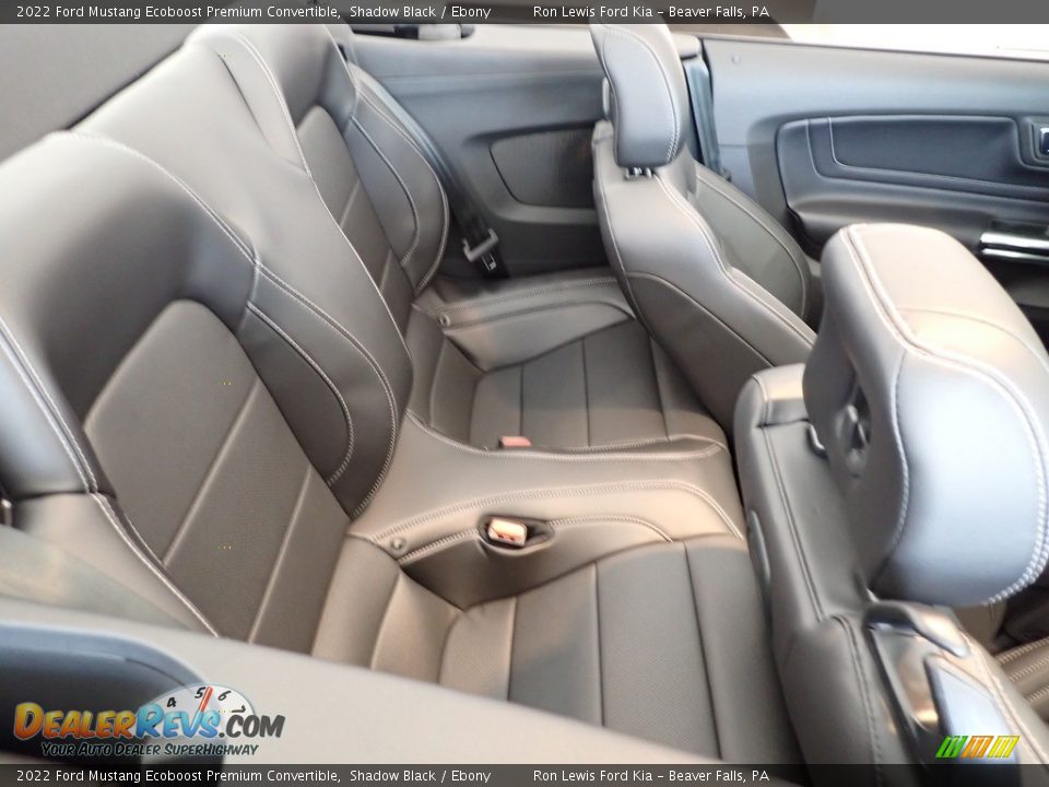 2022 Ford Mustang Ecoboost Premium Convertible Shadow Black / Ebony Photo #10