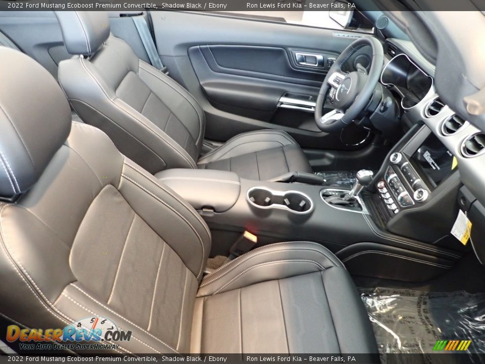 2022 Ford Mustang Ecoboost Premium Convertible Shadow Black / Ebony Photo #11
