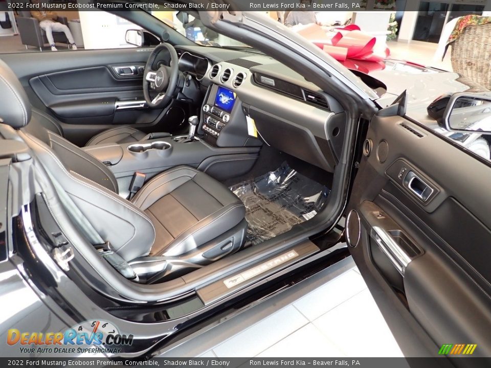 2022 Ford Mustang Ecoboost Premium Convertible Shadow Black / Ebony Photo #12