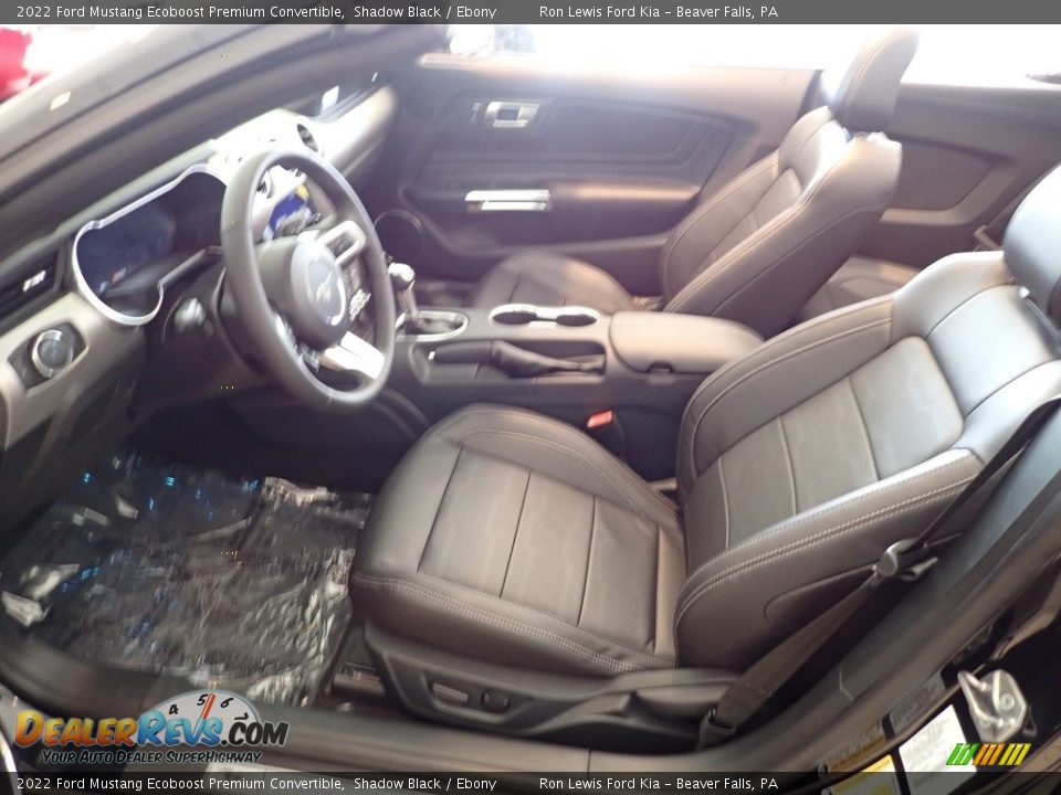 2022 Ford Mustang Ecoboost Premium Convertible Shadow Black / Ebony Photo #15