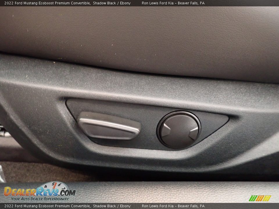 2022 Ford Mustang Ecoboost Premium Convertible Shadow Black / Ebony Photo #17