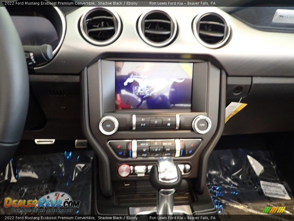 2022 Ford Mustang Ecoboost Premium Convertible Shadow Black / Ebony Photo #18