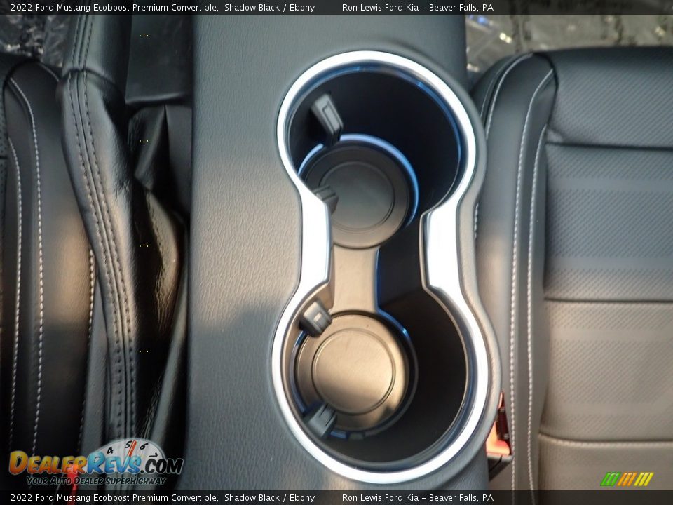 2022 Ford Mustang Ecoboost Premium Convertible Shadow Black / Ebony Photo #19