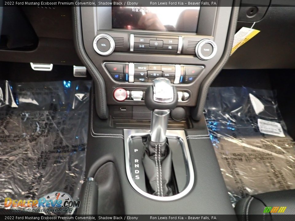 2022 Ford Mustang Ecoboost Premium Convertible Shadow Black / Ebony Photo #20