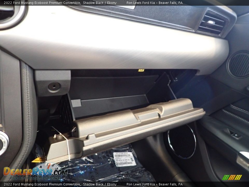 2022 Ford Mustang Ecoboost Premium Convertible Shadow Black / Ebony Photo #23