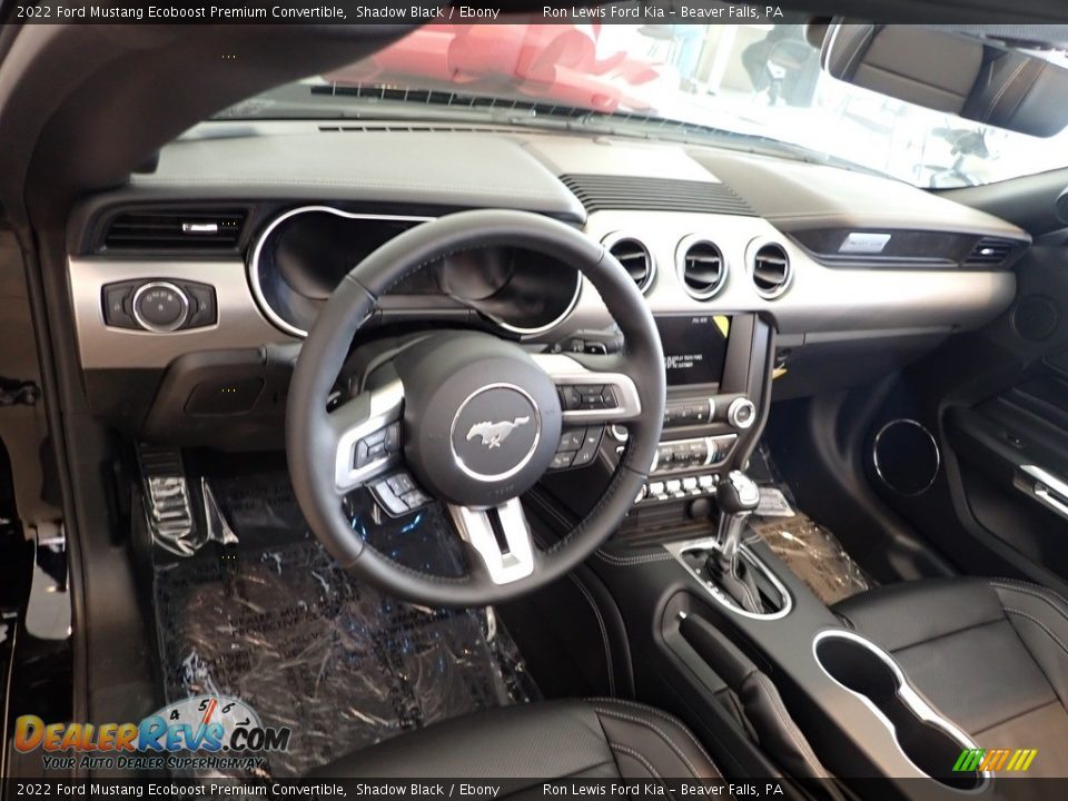 2022 Ford Mustang Ecoboost Premium Convertible Shadow Black / Ebony Photo #24