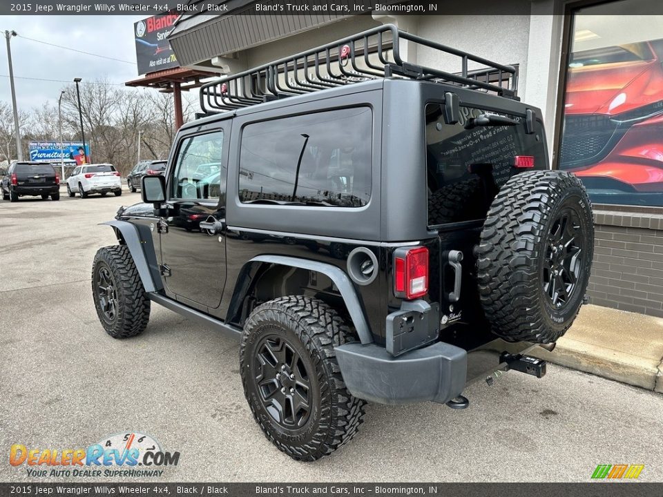 2015 Jeep Wrangler Willys Wheeler 4x4 Black / Black Photo #26