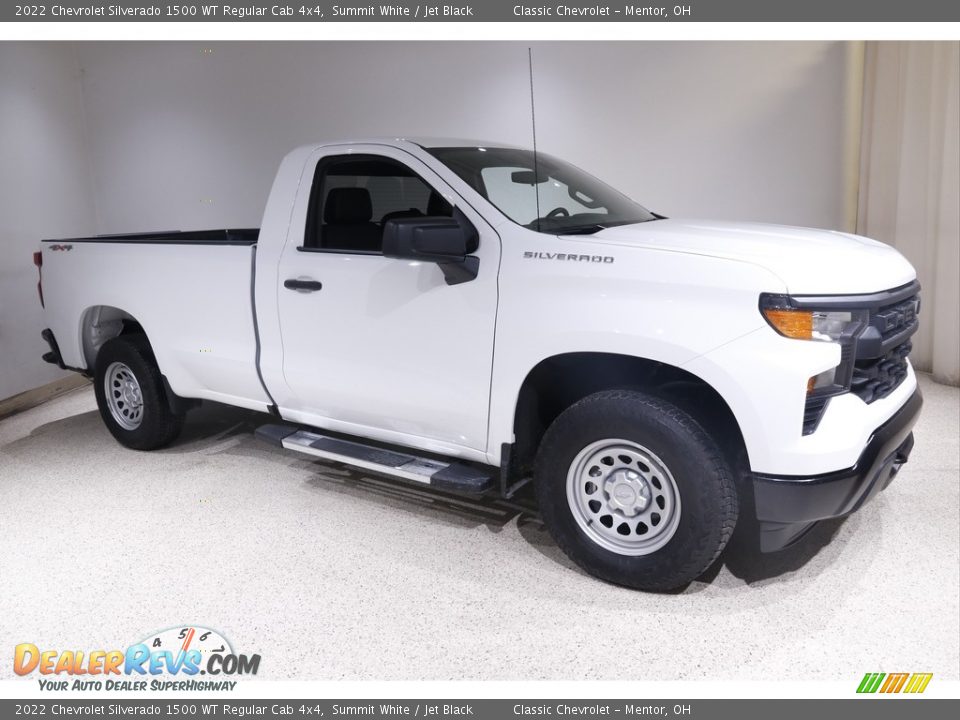 2022 Chevrolet Silverado 1500 WT Regular Cab 4x4 Summit White / Jet Black Photo #1