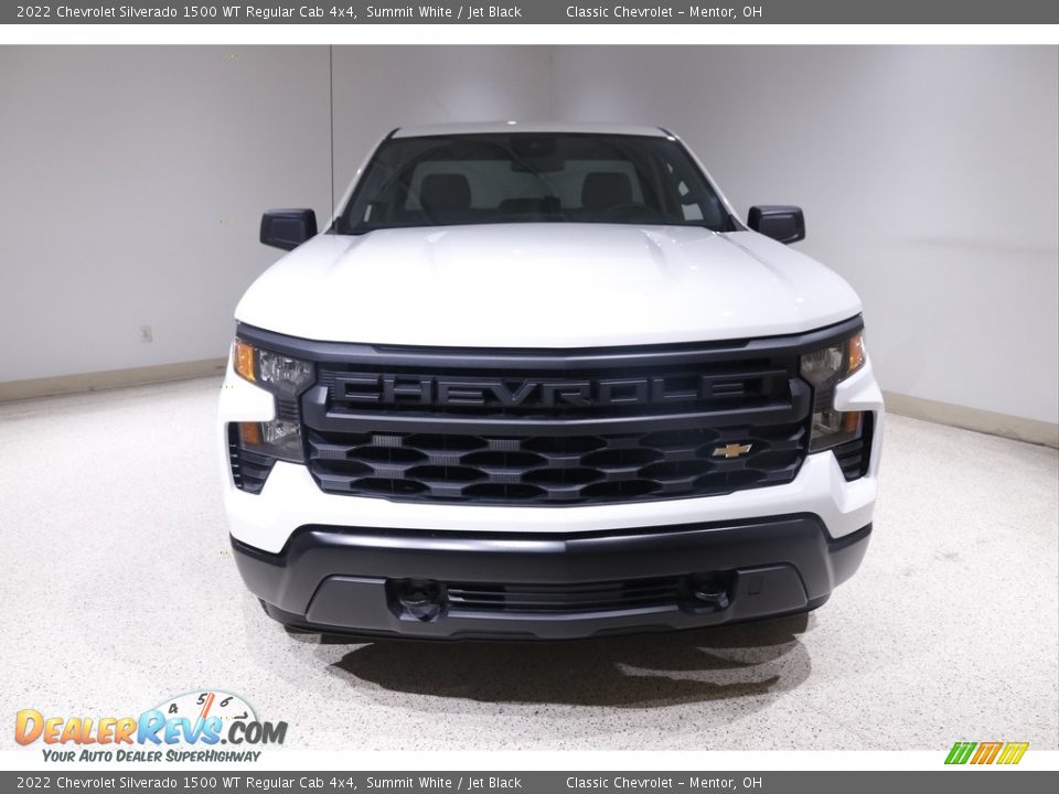 2022 Chevrolet Silverado 1500 WT Regular Cab 4x4 Summit White / Jet Black Photo #2