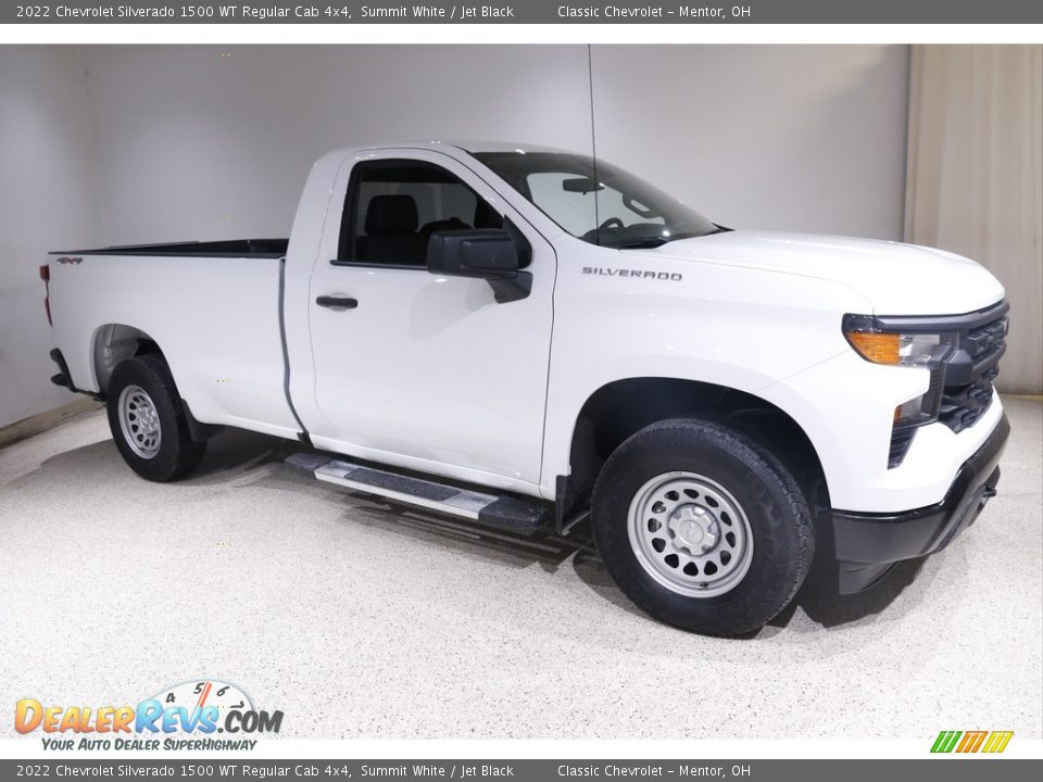 2022 Chevrolet Silverado 1500 WT Regular Cab 4x4 Summit White / Jet Black Photo #1