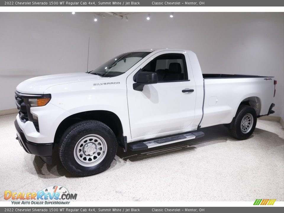 2022 Chevrolet Silverado 1500 WT Regular Cab 4x4 Summit White / Jet Black Photo #3