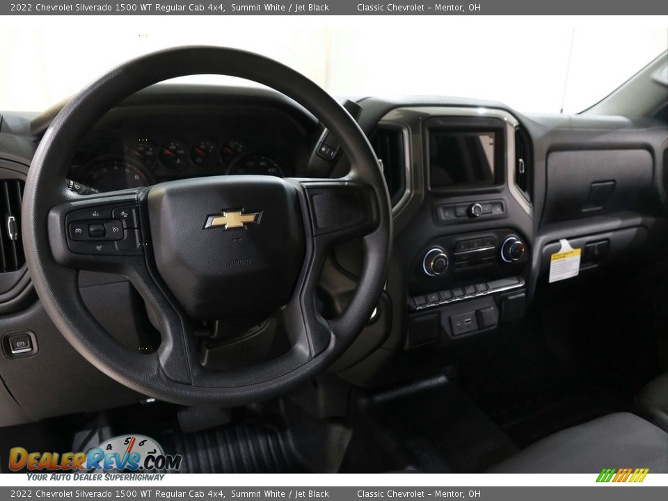 2022 Chevrolet Silverado 1500 WT Regular Cab 4x4 Summit White / Jet Black Photo #7