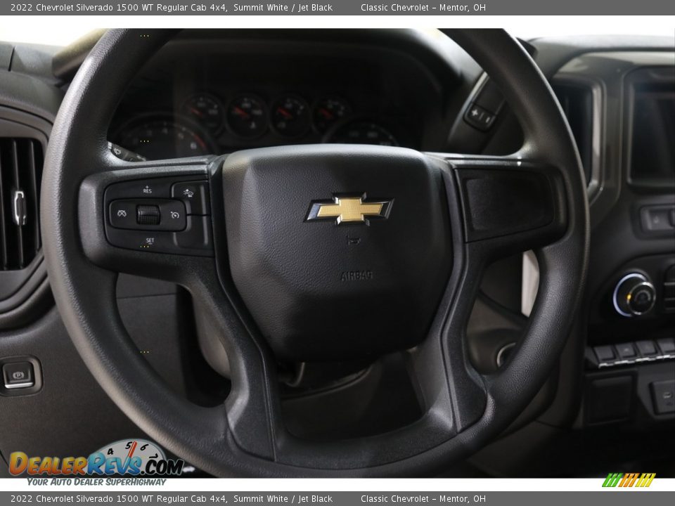 2022 Chevrolet Silverado 1500 WT Regular Cab 4x4 Summit White / Jet Black Photo #8