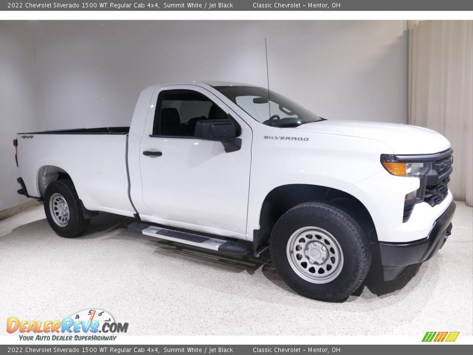 Summit White 2022 Chevrolet Silverado 1500 WT Regular Cab 4x4 Photo #1