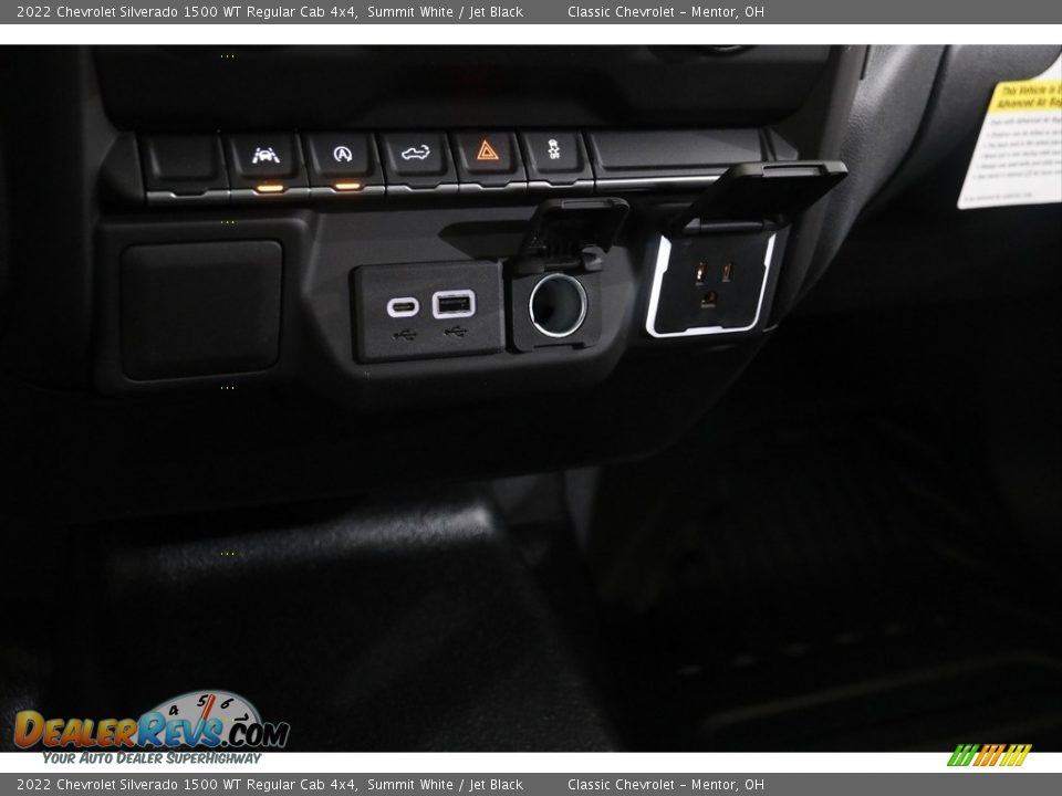 2022 Chevrolet Silverado 1500 WT Regular Cab 4x4 Summit White / Jet Black Photo #14