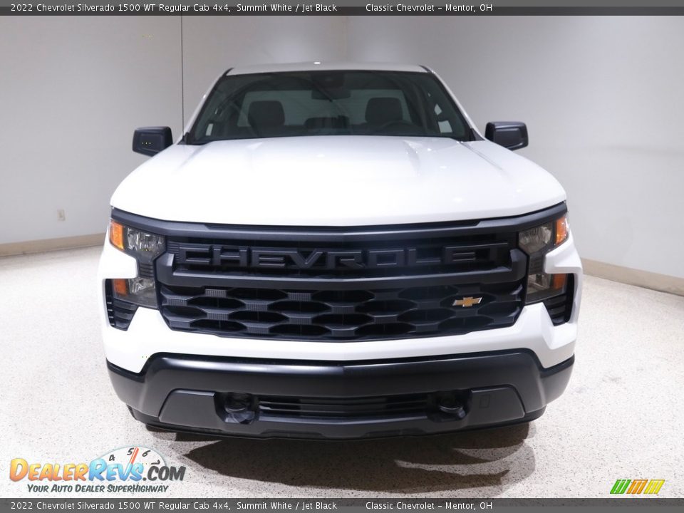 2022 Chevrolet Silverado 1500 WT Regular Cab 4x4 Summit White / Jet Black Photo #2