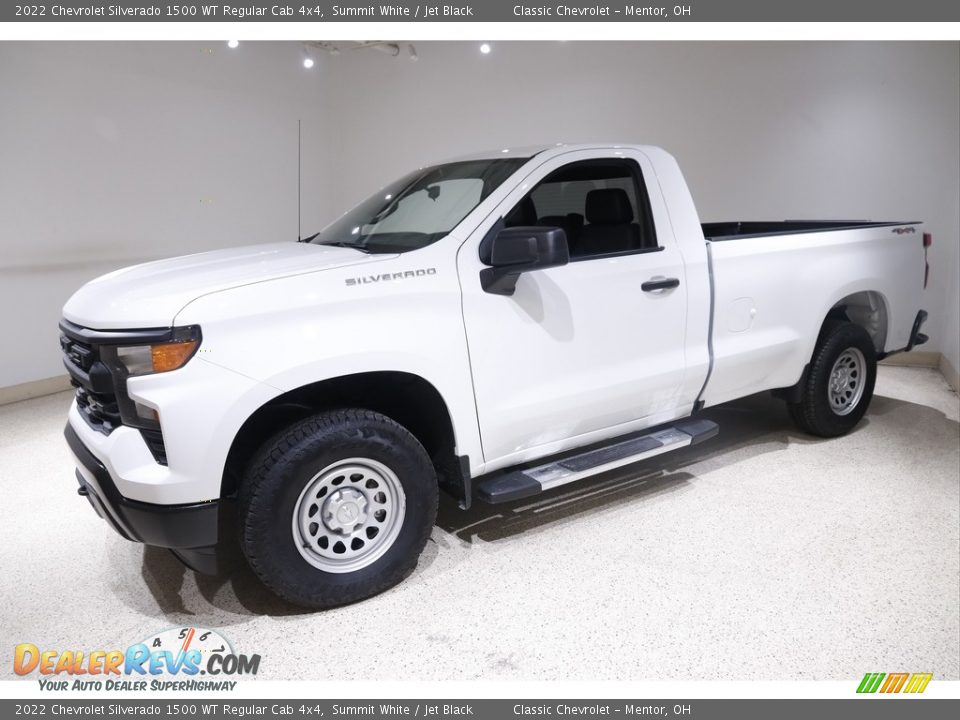 Summit White 2022 Chevrolet Silverado 1500 WT Regular Cab 4x4 Photo #3