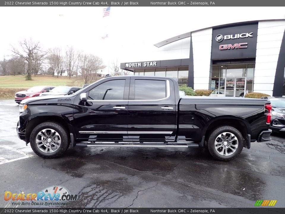 2022 Chevrolet Silverado 1500 High Country Crew Cab 4x4 Black / Jet Black Photo #2