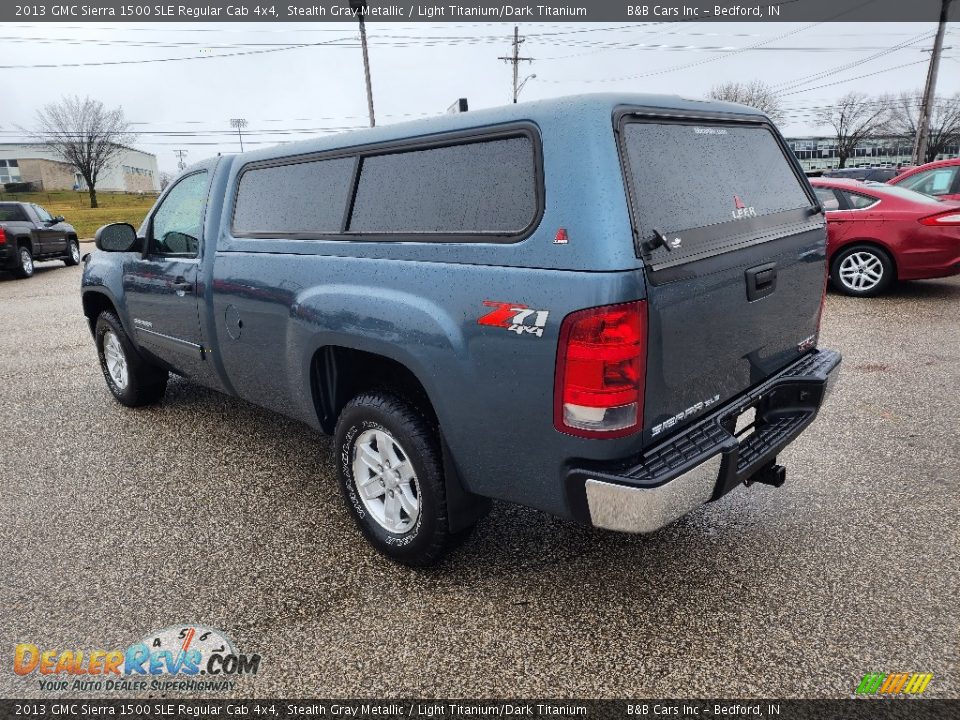 2013 GMC Sierra 1500 SLE Regular Cab 4x4 Stealth Gray Metallic / Light Titanium/Dark Titanium Photo #3