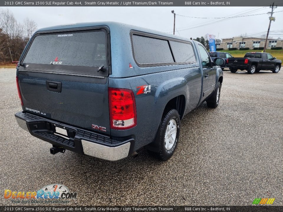 2013 GMC Sierra 1500 SLE Regular Cab 4x4 Stealth Gray Metallic / Light Titanium/Dark Titanium Photo #5