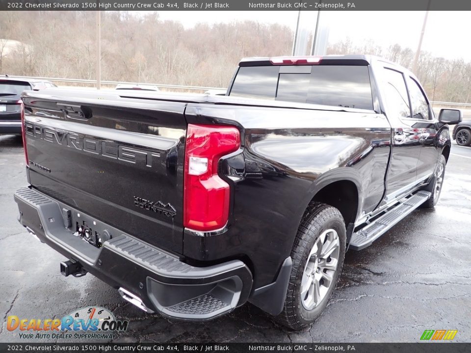 2022 Chevrolet Silverado 1500 High Country Crew Cab 4x4 Black / Jet Black Photo #6