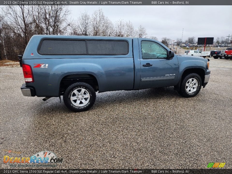 2013 GMC Sierra 1500 SLE Regular Cab 4x4 Stealth Gray Metallic / Light Titanium/Dark Titanium Photo #6