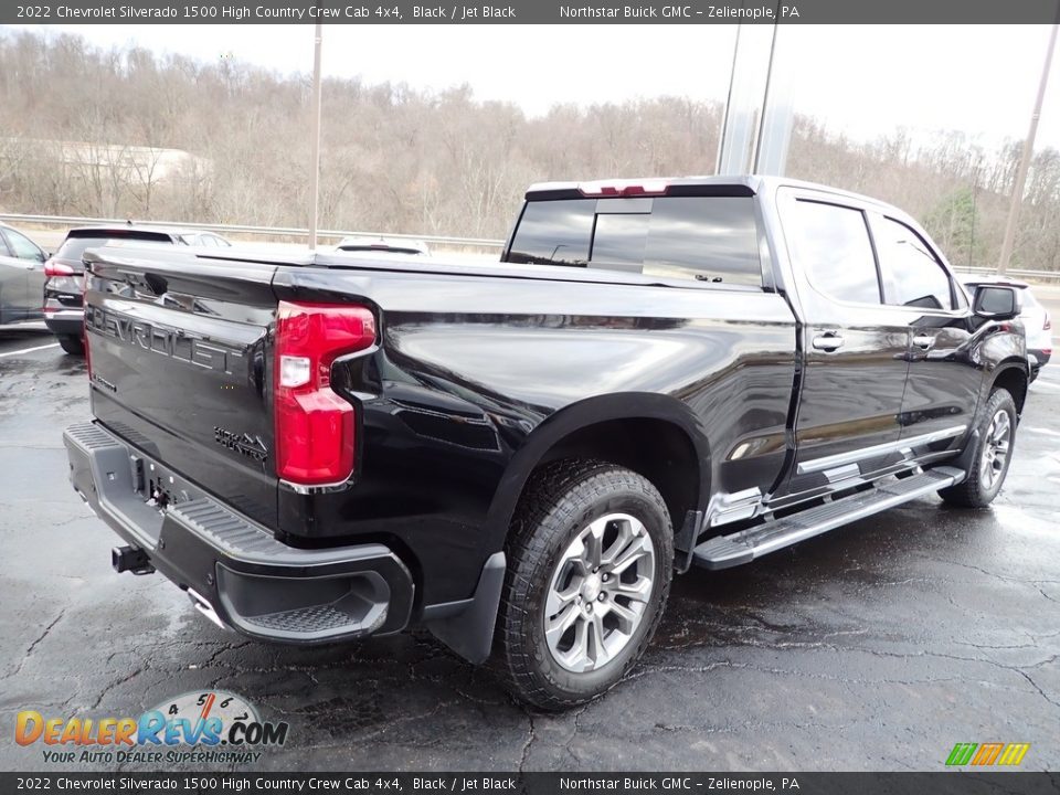 2022 Chevrolet Silverado 1500 High Country Crew Cab 4x4 Black / Jet Black Photo #7