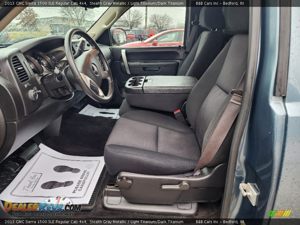 2013 GMC Sierra 1500 SLE Regular Cab 4x4 Stealth Gray Metallic / Light Titanium/Dark Titanium Photo #9