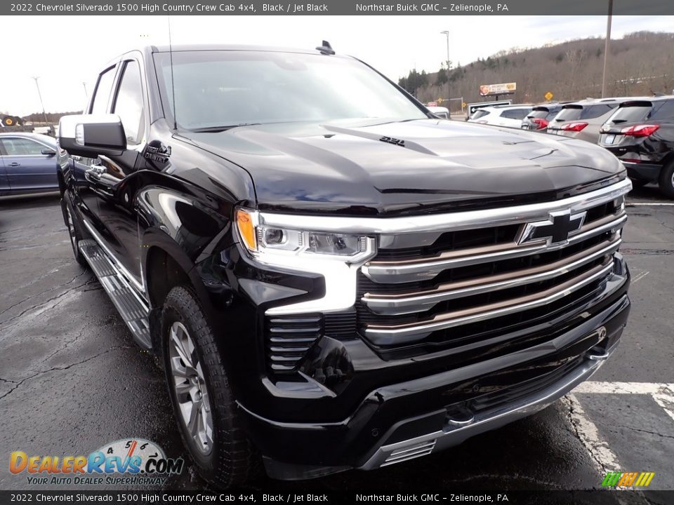 2022 Chevrolet Silverado 1500 High Country Crew Cab 4x4 Black / Jet Black Photo #10