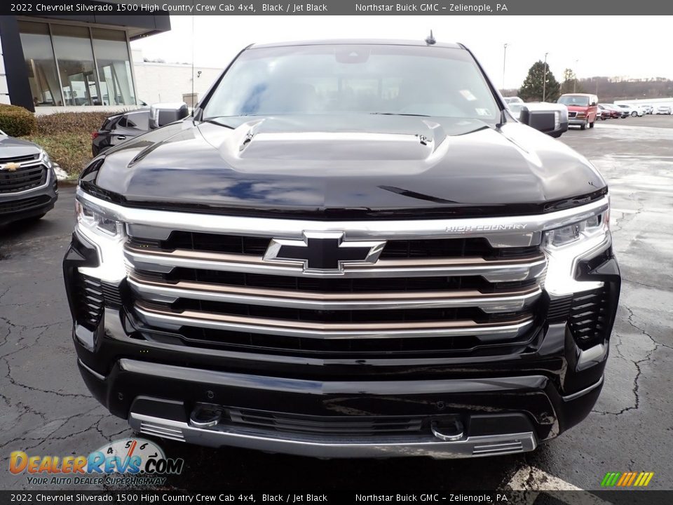 2022 Chevrolet Silverado 1500 High Country Crew Cab 4x4 Black / Jet Black Photo #11