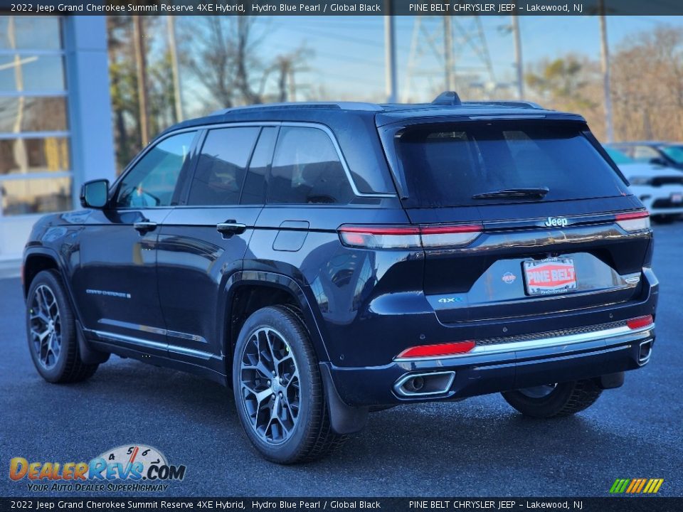 2022 Jeep Grand Cherokee Summit Reserve 4XE Hybrid Hydro Blue Pearl / Global Black Photo #4