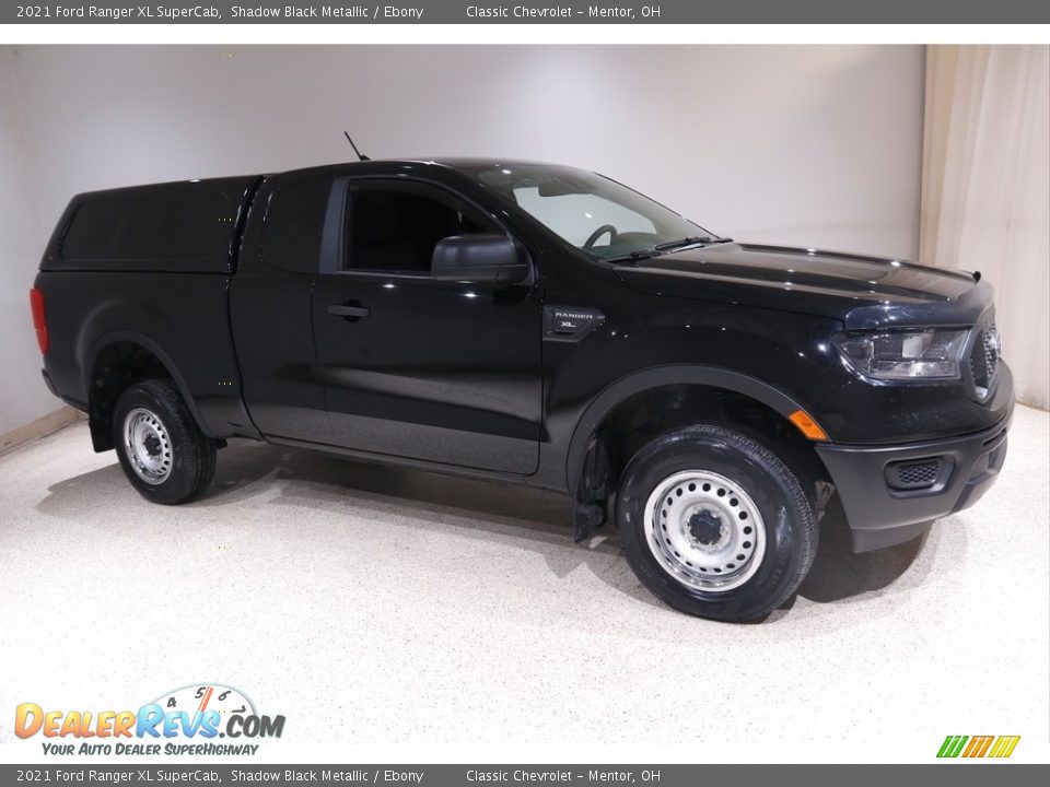 Shadow Black Metallic 2021 Ford Ranger XL SuperCab Photo #1