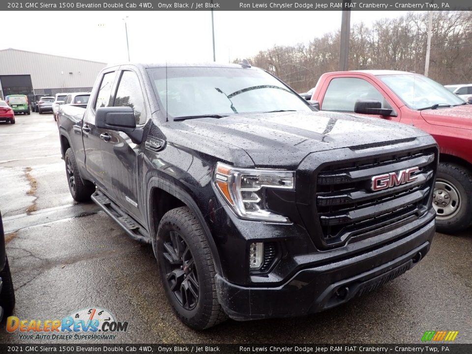 2021 GMC Sierra 1500 Elevation Double Cab 4WD Onyx Black / Jet Black Photo #3