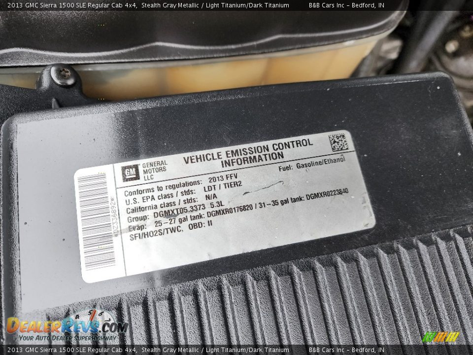 2013 GMC Sierra 1500 SLE Regular Cab 4x4 Stealth Gray Metallic / Light Titanium/Dark Titanium Photo #26